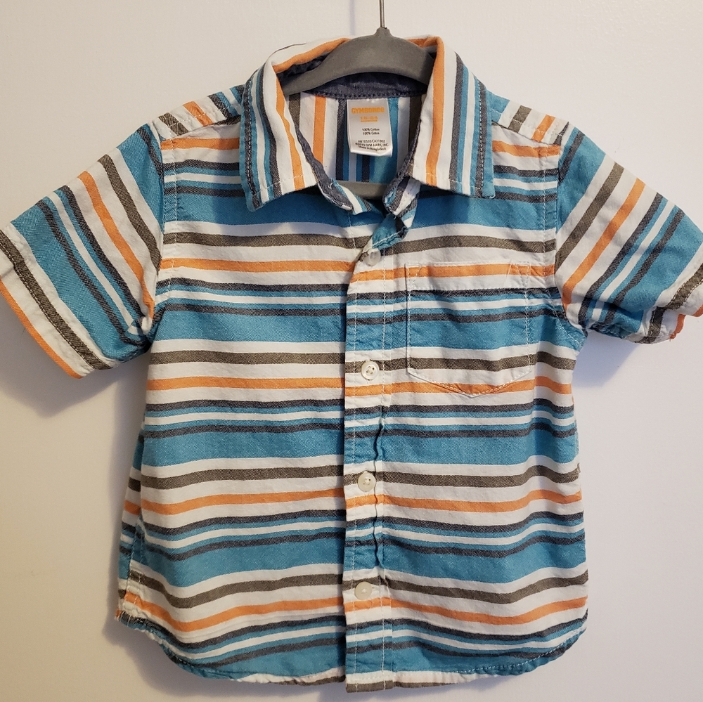 Gymboree baby boy striped button down 18-24 months